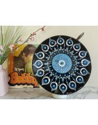 Devi -  Hand-painted recycled vinyl record 33 rpm– unique artistic creation - gift idea or decoration