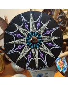 Star of the Abyss - Hand-painted recycled CD – unique artistic creation - gift idea or decoration