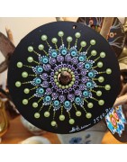 Nova - Hand-painted recycled CD – unique artistic creation - gift idea or decoration