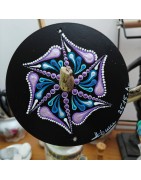Auréis - Hand-painted recycled CD – unique artistic creation - gift idea or decoration