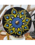 Astreon  - Hand-painted recycled CD – unique artistic creation - gift idea or decoration