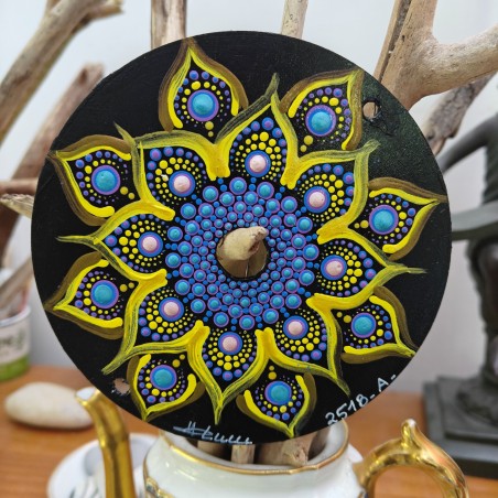 Astreon  - Hand-painted recycled CD – unique artistic creation - gift idea or decoration