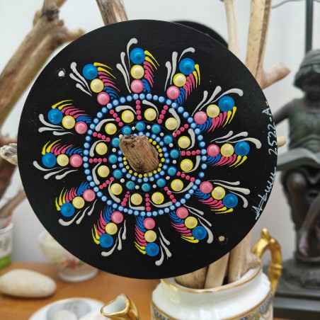 Zenaë - Hand-painted recycled CD – unique artistic creation - gift idea or decoration