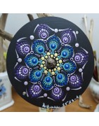 Nyméria - CD recyclé peint à la main – création artistique unique - idée cadeau ou décoration