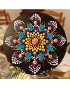 Inti'Yura - CD recyclé peint à la main – création artistique unique - idée cadeau ou décoration