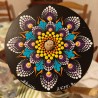 Inti'Yura - Hand-painted recycled CD – unique artistic creation - gift idea or decoration