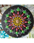 Tanivyā - CD recyclé peint à la main – création artistique unique - idée cadeau ou décoration