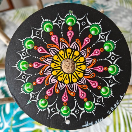 Tanivyā - Hand-painted recycled CD – unique artistic creation - gift idea or decoration