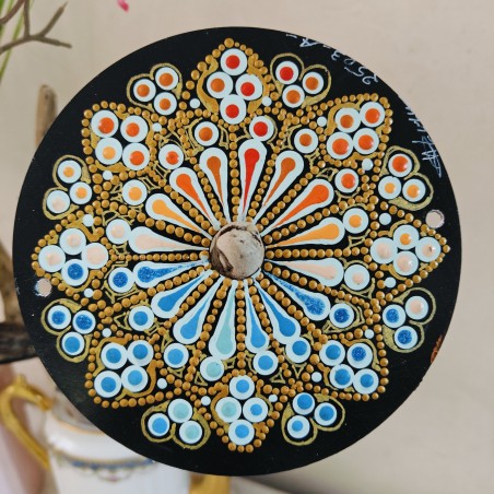 Aruwa - CD recyclé peint à la main – création artistique unique - idée cadeau ou décoration