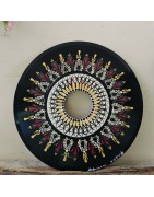 Xayaxa  -  Hand-painted recycled vinyl record 45 rpm– unique artistic creation - gift idea or decoration