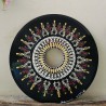 Xayaxa  -  Hand-painted recycled vinyl record 45 rpm– unique artistic creation - gift idea or decoration