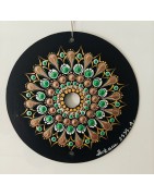 Ziraya  - Hand-painted recycled CD – unique artistic creation - gift idea or decoration