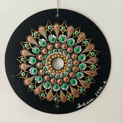 Ziraya - CD recyclé peint à la main – création artistique unique - idée cadeau ou décoration