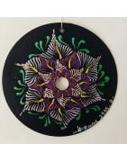 Oryka - CD recyclé peint à la main – création artistique unique - idée cadeau ou décoration