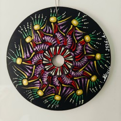 Zayun - Hand-painted recycled CD – unique artistic creation - gift idea or decoration