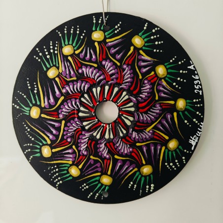Zayun - Hand-painted recycled CD – unique artistic creation - gift idea or decoration