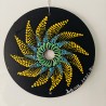 Zayka - CD recyclé peint à la main – création artistique unique - idée cadeau ou décoration