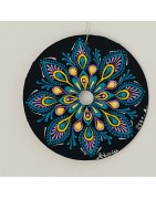 Elyä - CD recyclé peint à la main – création artistique unique - idée cadeau ou décoration