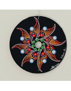 Orëna - Hand-painted recycled CD – unique artistic creation - gift idea or decoration
