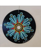 Tanoa Hand-painted recycled CD – unique artistic creation - gift idea or decoration