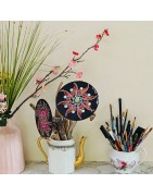 Elyä Art durable : CD recyclé et peint à la main, idéal pour un intérieur original.
