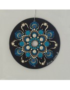 Zyori - CD recyclé peint à la main – création artistique unique - idée cadeau ou décoration