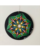Weyka -  CD recyclé peint à la main – création artistique unique - idée cadeau ou décoration