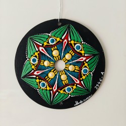 Weyka -  CD recyclé peint à la main – création artistique unique - idée cadeau ou décoration