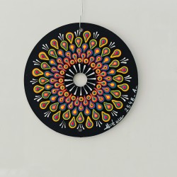 Le Niyal - CD recyclé peint à la main – création artistique unique - idée cadeau ou décoration