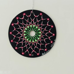 Yaruni - Hand-painted recycled CD – unique artistic creation - gift idea or decoration