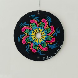Lumea - Hand-painted recycled CD – unique artistic creation - gift idea or decoration