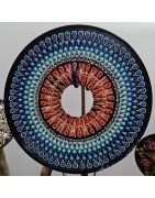 Azakari  - 45 rpm hand-painted vinyl record r craft record