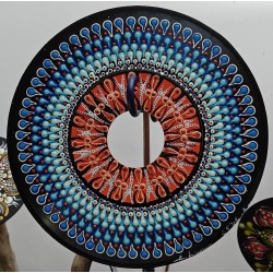 Azakari  - 45 rpm hand-painted vinyl record r craft record