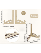 Detail of wooden CD holder - profile and support