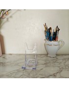 Support vinyle 33t et 45t  transparent - présentoir pour vinyle 33t et 45t