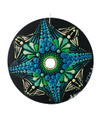 Mohani - Hand-painted recycled CD – unique artistic creation