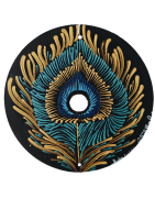 Zéphi - Hand-painted recycled CD – unique artistic creation