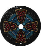 Clé de Nemeton - Hand-painted recycled CD – unique artistic creation