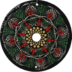 Xoltec - Hand-painted recycled CD – unique artistic creation