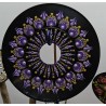 Lunavelle - Hand-painted recycled vinyl record 45 rpm– unique artistic creation - gift idea or decoration