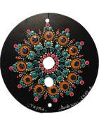 Teyra - Hand-painted recycled CD – unique artistic creation