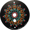 Teyra - Hand-painted recycled CD – unique artistic creation