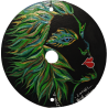 Lunel - CD recyclé peint à la main – création artistique unique