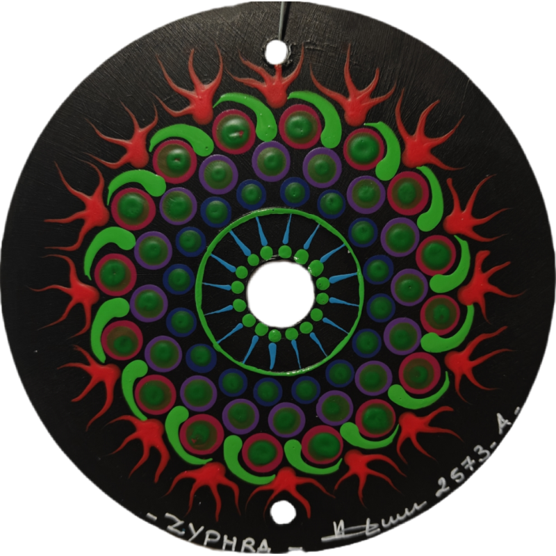 Zyphra  - Hand-painted recycled CD – unique artistic creation