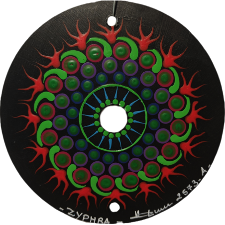 Zyphra  - Hand-painted recycled CD – unique artistic creation