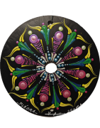 Fléora  - Hand-painted recycled CD – unique artistic creation