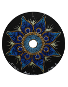Elvyn - painted recycled CD – unique artistic creation