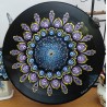 Nelyra  - disque vinyle 33t recyclé peint à la main – création artistique unique - idée cadeau ou décoration
