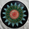 Floriva - Hand-painted recycled vinyl record 33 rpm– unique artistic creation - gift idea or decoration